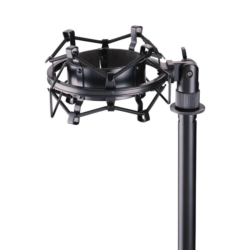 OnStage On-Stage MY430 Shock Mount for Studio Mics (55â€“60 mm) (Elastic Suspension Mount for Large-Diaphragm Condenser Microphones, Adjustable, Vibration Isolation, Steel Adapter, 5/8"-27 Threading, Black) - Image 5